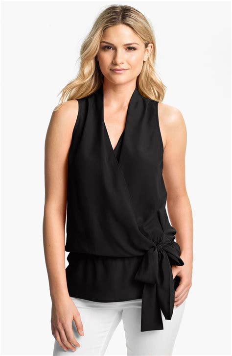 womens michael kors tops|michael kors sleeveless blouses.